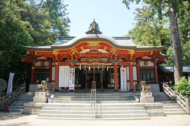 蛭子大神を祭る越木岩神社の本殿