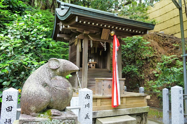 京都で唯一狛鼠が鎮座する大豊神社